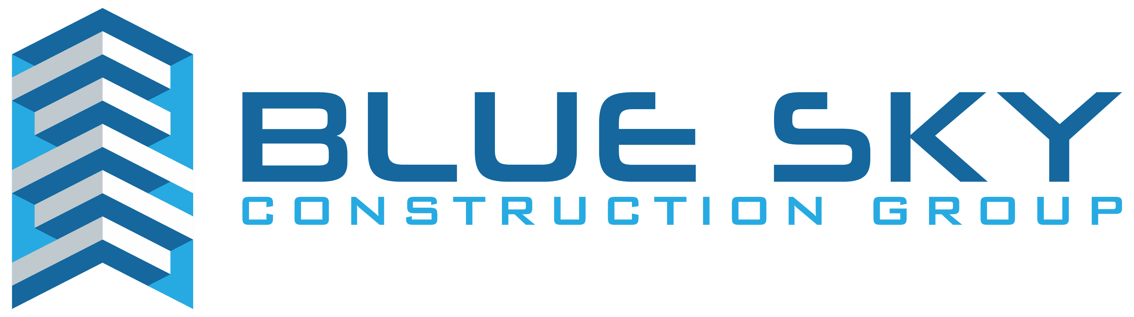 Blue sky construction group's logo